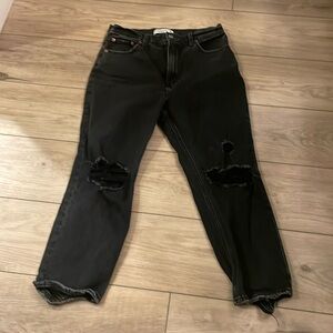 Abercrombie & Fitch Ankle Straight Ultra High Rise